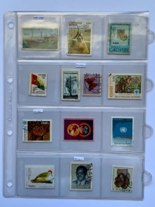 385 selos de 29 países