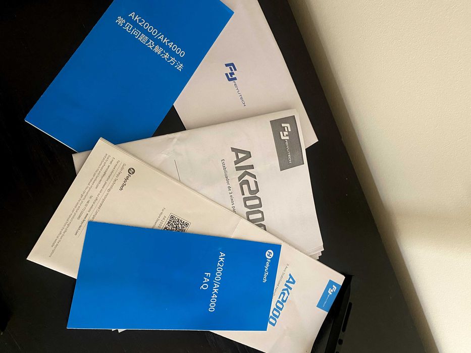 novo (nunca usado) gimbal feyutech ak2000 estabilizador