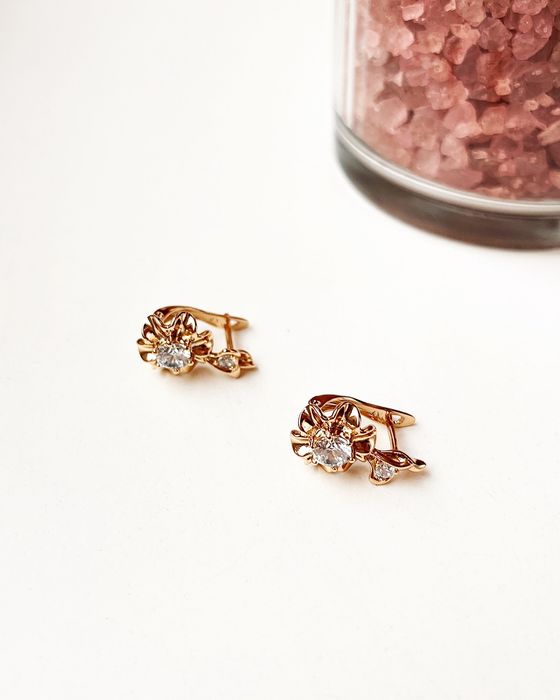 Kolczyki pozłacane stal szlachetna 316l