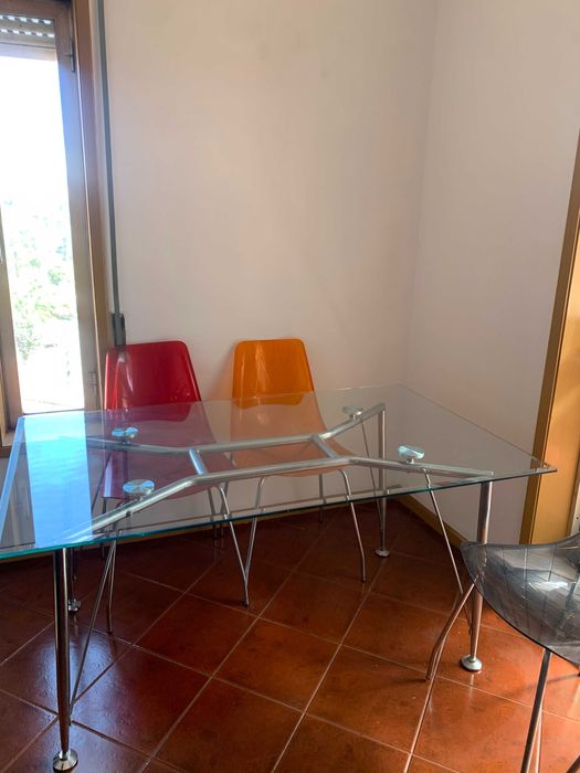 4-Seat Glass Dining Table / Made in Italy64298086117507121