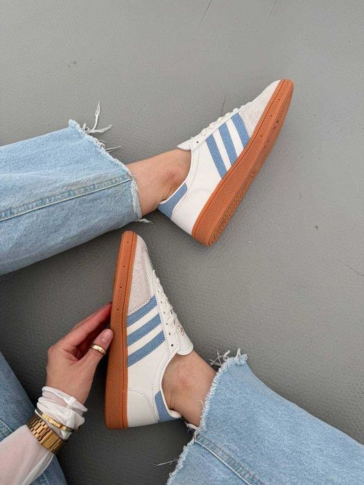 !SALE! Жіночі Adidas Handball Spezial Beige Blue 36 37 38 39 40 41