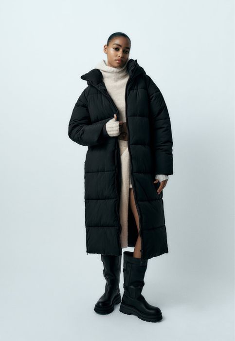 Куртка пальто пуховик zara розмір м