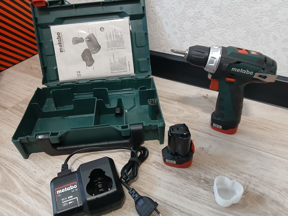 Акумуляторний дриль-шуруповерт Metabo PowerMaxx BS Basic + 2АКБ Li-Pow