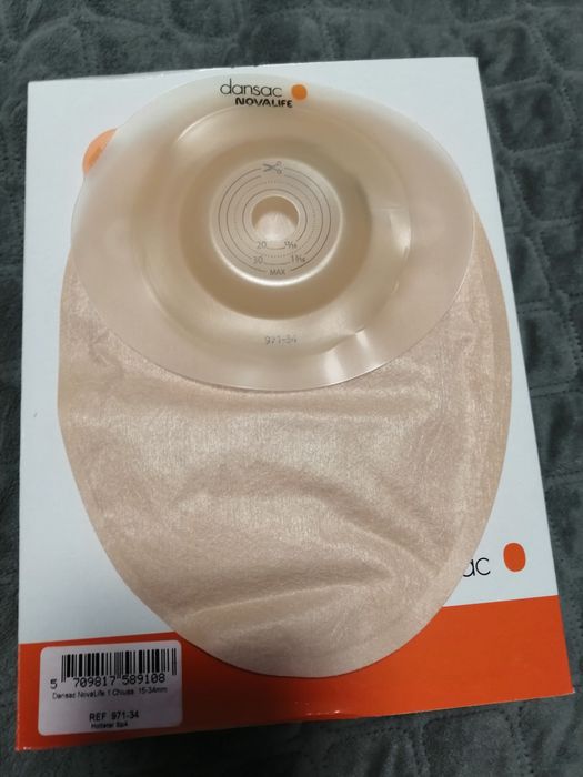 Стомічні калоприймачі, закриті, Dansac, однокомпонентні, з фільтром.