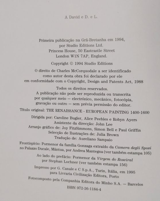 Renascimento, pintura europeia 1400/1600 - livro novo