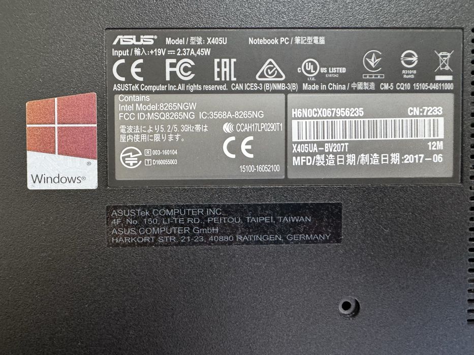 Ноутбук Asus Vivobook X405U 14" / ГАРАНТІЯ + ЗАРЯДКА