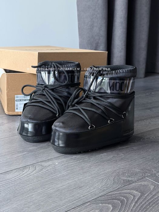 Мунбути Moon Boot Icon Nylon black (нові запаковані)