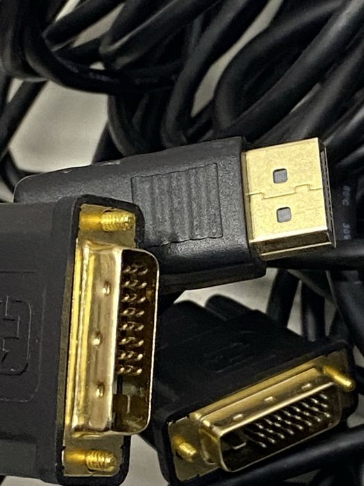 Кабелі DisplayPort, DVI, VGA, HDMI – великий вибір, вживані, протестовані