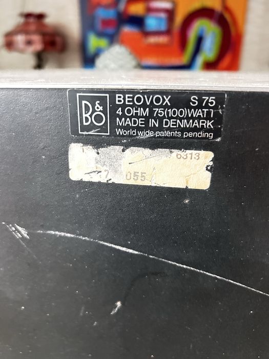 Colunas HIFI vintage Bang & Olufsen S75-som fantastico. Com cabos
