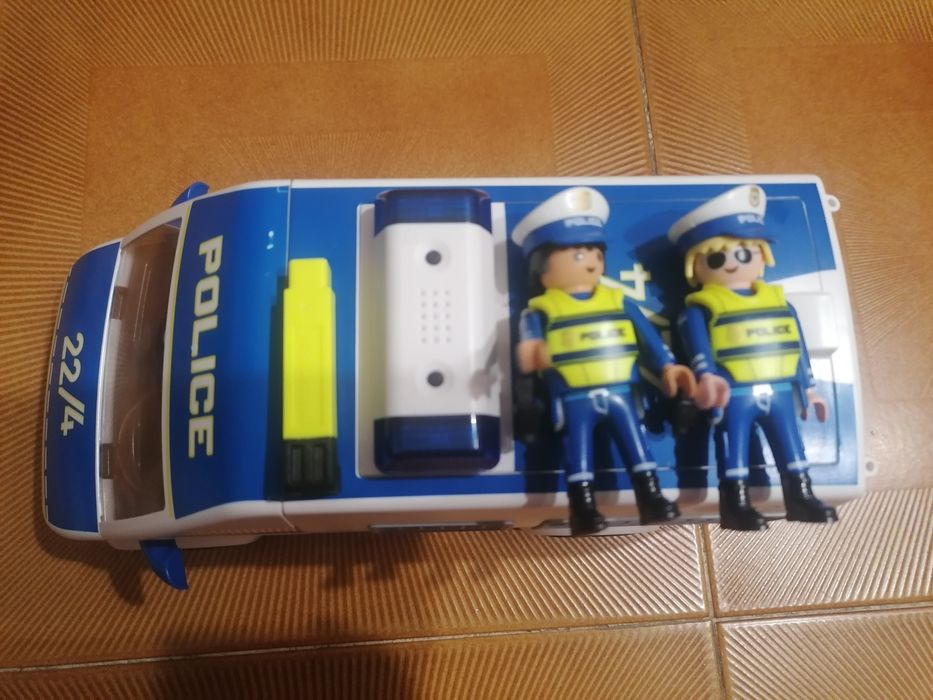 Carro polícia playmobil com luz e som