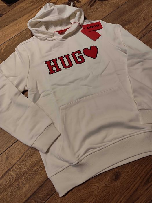 Nowa meska bluza Hugo Boss XXL kaptur kangurka bawełna walentynki