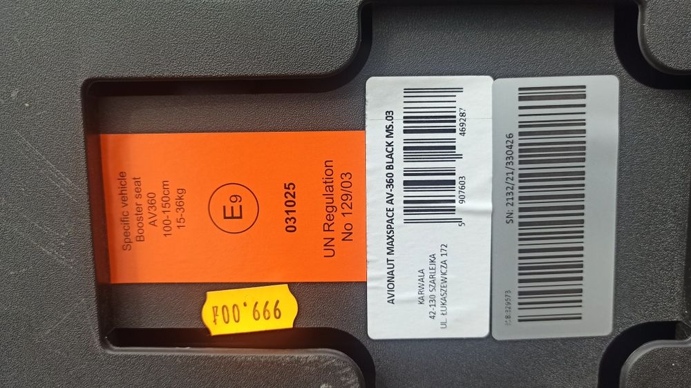Fotelik samochodowy ISOFIX