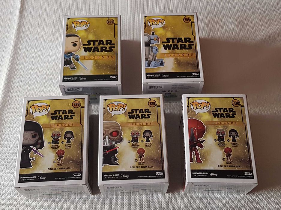 Funko POP Star Wars kolekcja Legends 728+729+730+754+755