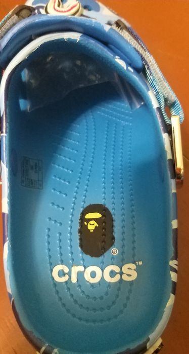 Крокси Crocs Classic Clog a Bathing Ape (BAPE) ABC Camo Blue