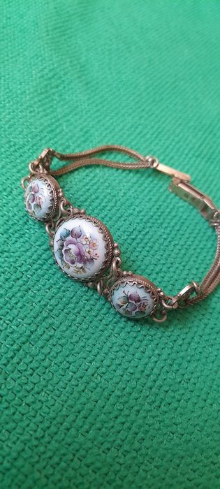 Красивые Браслеты 2шт. Бирюза,финифть.