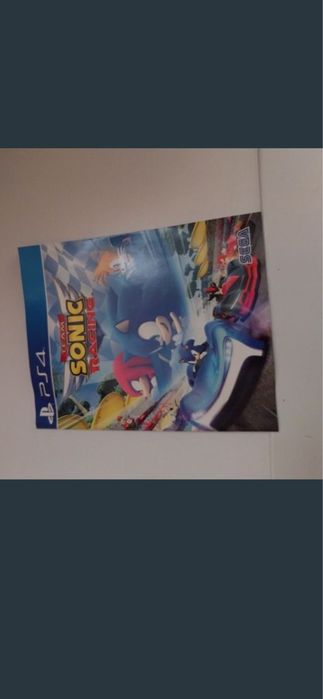 Manual jogo Ps4 Sonic Team Racing