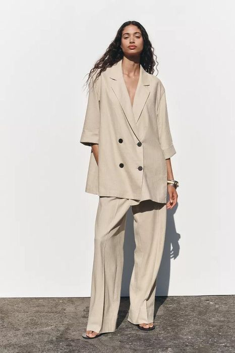 Лляні літні брюки  штани Zara