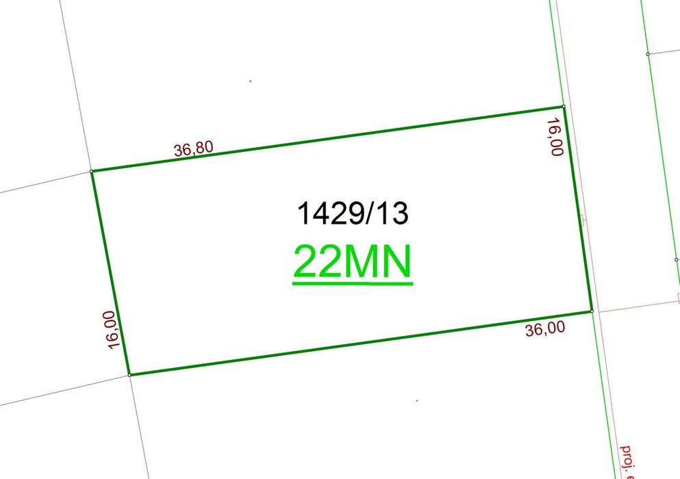 MPZP_22MN Działka Budowlana 1429/13