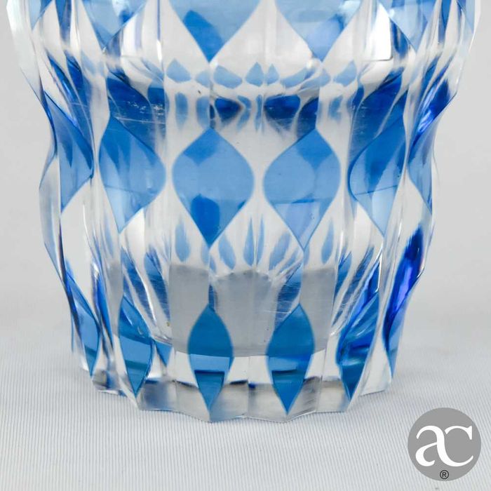 Jarra em Cristal Doublé Val Saint Lambert, circa 1970