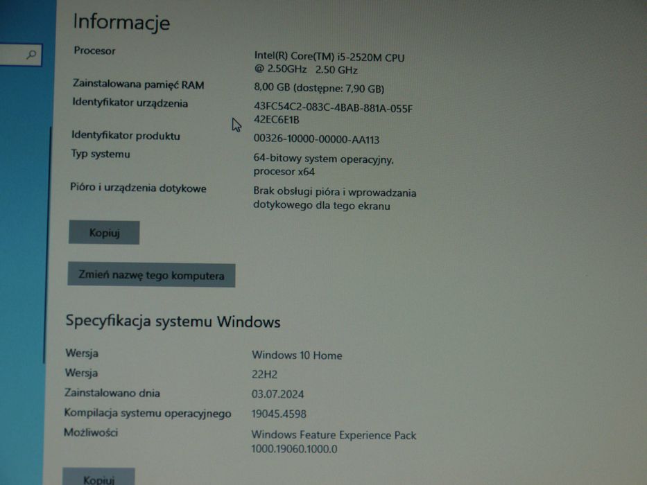 Laptop Dell Latitude E5520