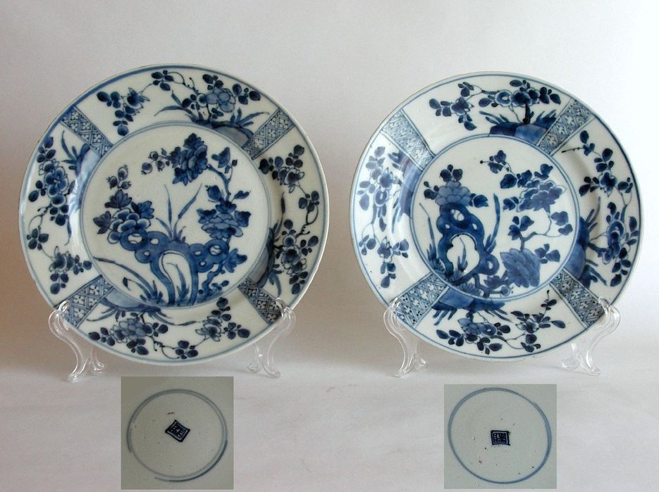 4 pratos porcelana chinesa antiga