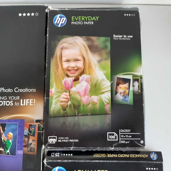 HP Advanced Photo Paper Pack – 250 g/m², Everyday Photo Paper – 200 g/m²64309722664578122