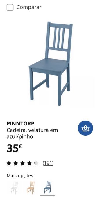 Cadeiras em pinho macio do Ikea