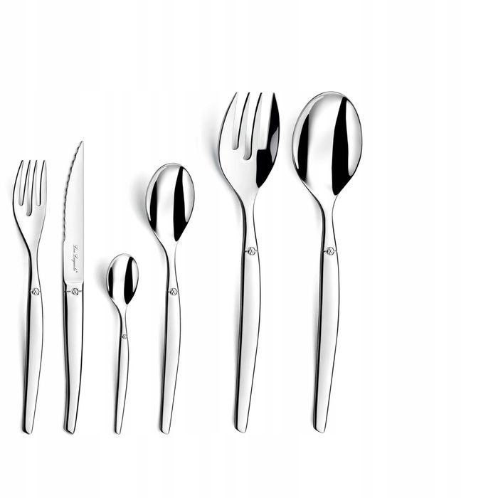 Zestaw sztućców Lou Laguiole Jet stal nierdzewna nowoczesny design