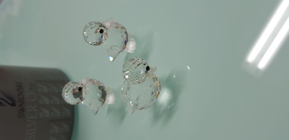 Cristal Swarovski- Coleção animais miniaturas -Patinhos conjunto 3