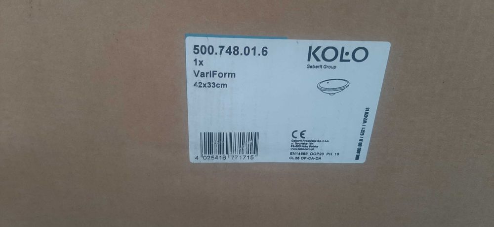 Variform umywalka 42x33 cm podblatowa 500.748.01.6, Koło