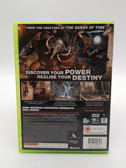 prince of persia the forgotten sands xbox 360 pudełkowa