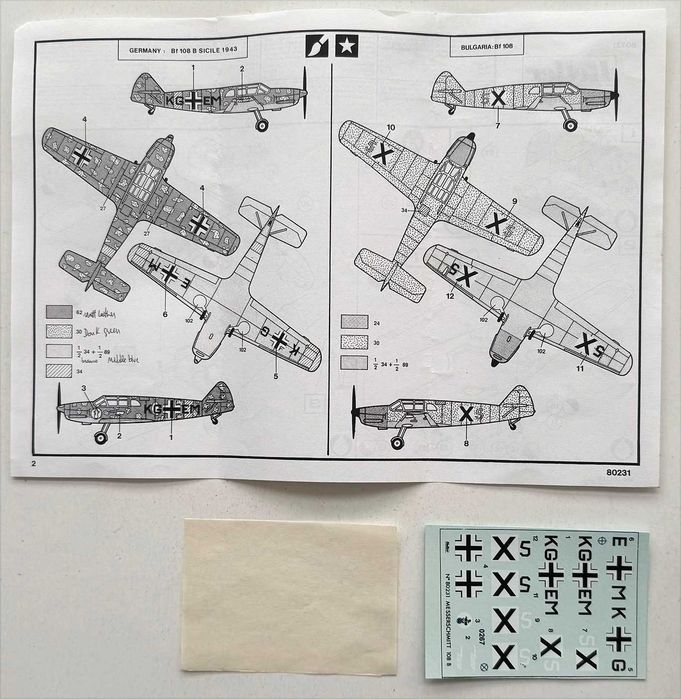 Heller_Messerschmitt Bf 108 B “Taifun”. Esc. 1:72. Completo e como novo.