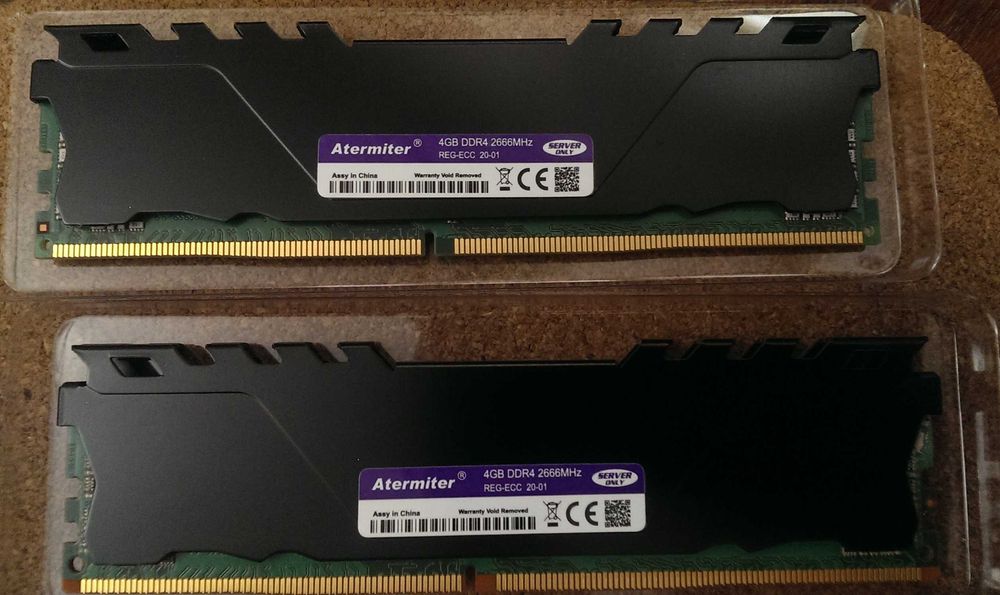 Серверная память DDR4 ECC 4Gb x 4шт (комплект на 16Gb)