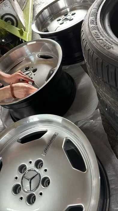 Jantes Mercedes Monoblock AMG 17 5x112 e 18 5x112 (Cinza ou Preto)