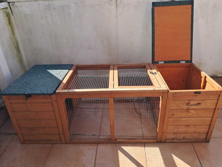 Pawhut gaiola para coelho para exterior