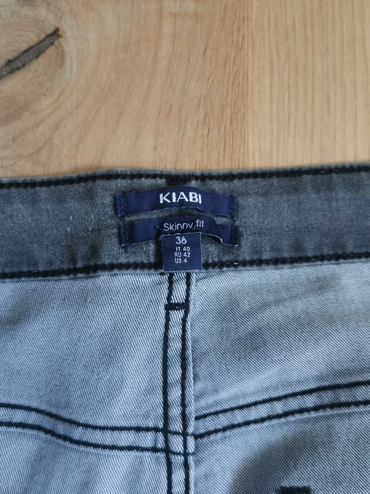 Szare jeansy skinny fit Kiabi rozmiar 36