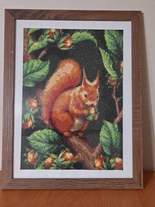 Haft diamentowy własnoręcznie wyklejany