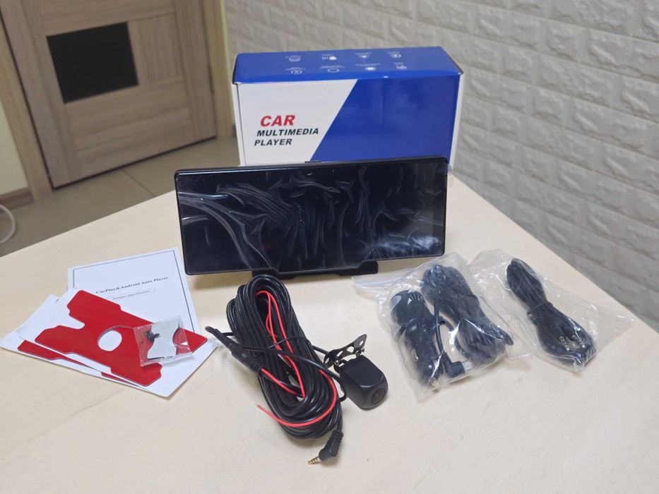 Авто монітор (плеєр) 10" PODOFO A3073 IPS з 2-ма камерами