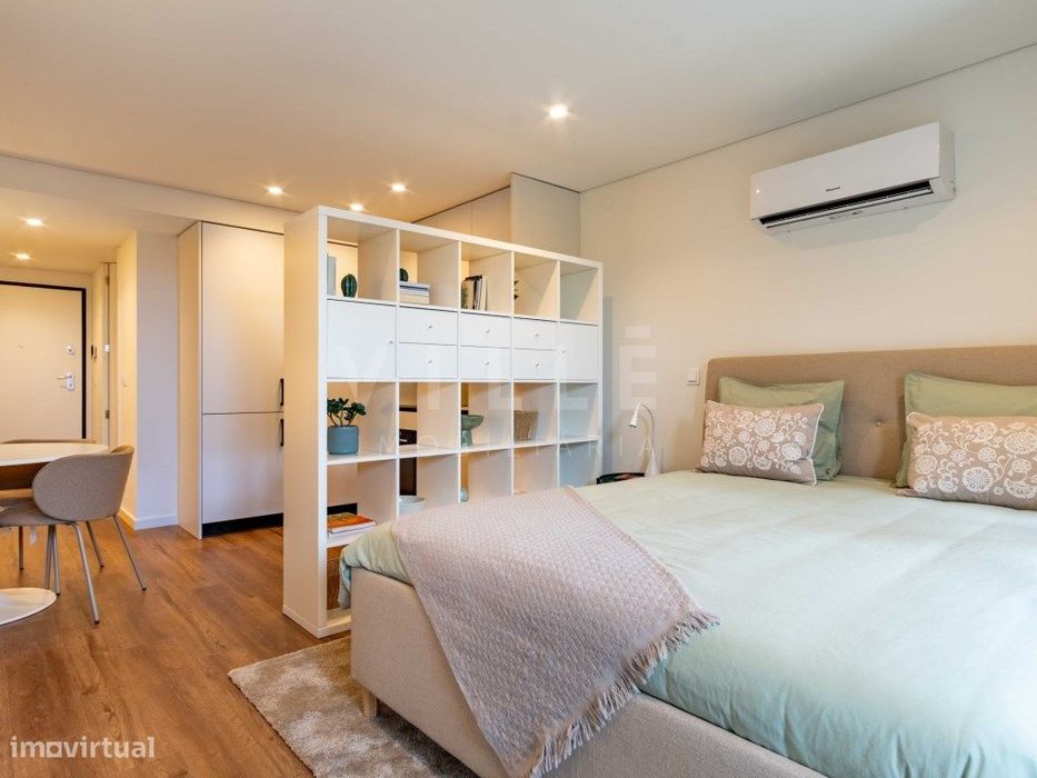 Apartamento T0 | Condomínio Fechado com Piscina, Ginásio e Coworkin...
