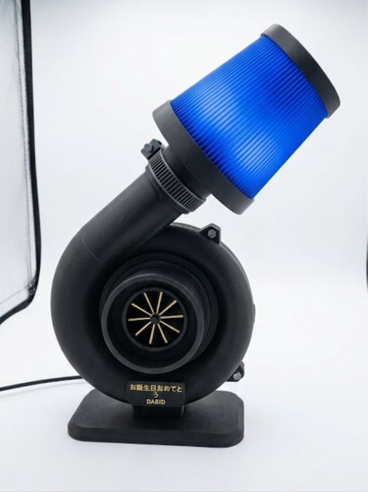 Candeeiro em forma de turbo