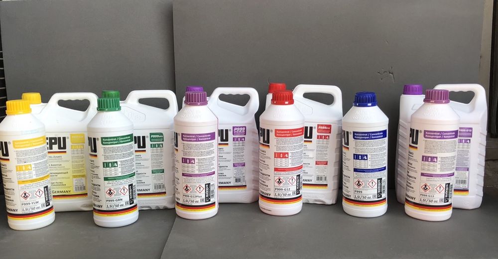 Концентрат антифриза Hepu G12 1.5L - 259/hepu G12 червоний 5л -899грн
