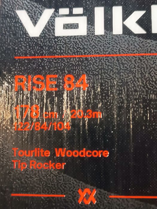 Volkl Rise 84 + Alpinist long i foki - nowy set