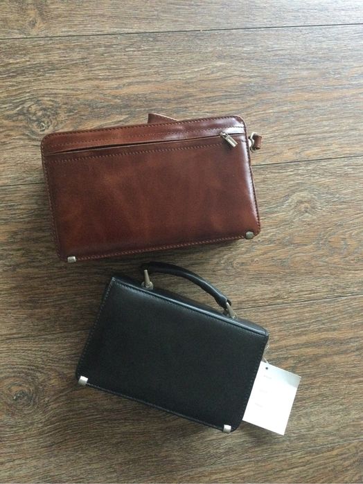 Чоловіча шкіряна сумка барсетка