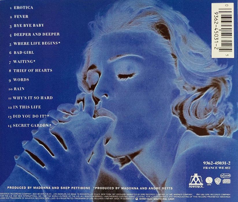 CD Madonna - Erotica 1992
