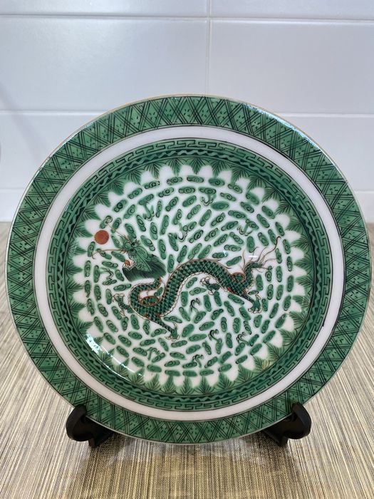 Prato de pocelana antiga chines