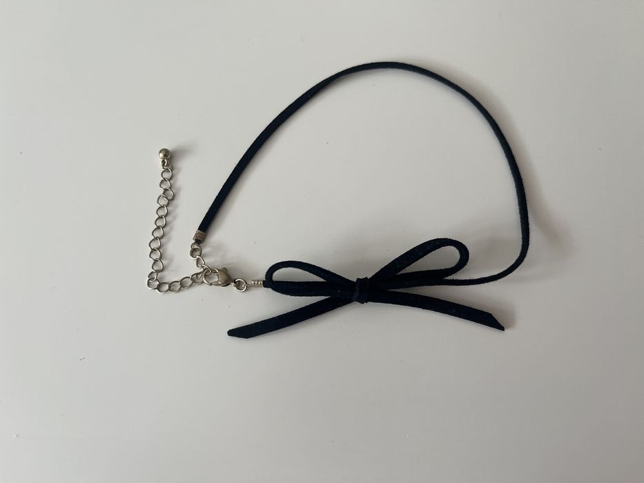 Chocker czarny - kokarda - nowy
