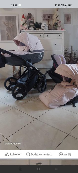 Wózek 2w1 dziewczynka