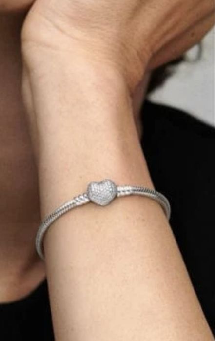Pulseira coração Pandora