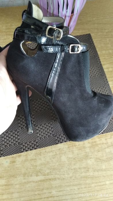 Женские ботильоны замшевые р 38