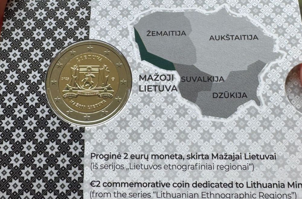 Lituânia 2025 - Moeda 2€ Comª alusiva Mazoji Lituânia Menor